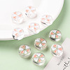 Transparent Enamel Acrylic Beads TACR-S155-005C-6