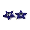 Handmade Polymer Clay & Rhinestone & Resin Big Pendants FIND-Q123-02D-2