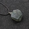 Natural Indian Agate Raw Rough Nuggets Pendant Necklace FS-WG50F2C-12-1