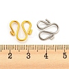 60Pcs 2 Colors 304 Stainless Steel Hook Clasps STAS-UN0050-71-3