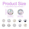160Pcs 10 Style ABS Plastic Imitation Pearl Beads & Transparent & Opaque Acrylic Beads FIND-SW0001-31-3