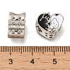 Rack Plating Alloy Enamel European Beads PALLOY-A009-21P-2