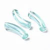 UV Plating Transparent Rainbow Iridescent Acrylic Beads OACR-A016-01G-1
