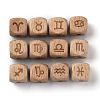 Natural Wood Constellation Beads WOOD-M002-11-4