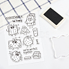 Globleland 9 sheets 9 style PVC Plastic Stamps DIY-GL0002-89-6