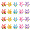 20pcs Opaque Resin Cabochons RESI-TADJ0001-08A-1