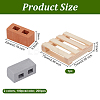 2 Colors Polymer Clay Mini Wall Bricks AJEW-OC0005-03A-2