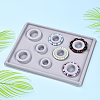 8 Sizes Flocked Plastic Rectangle Bracelet Design Board TOOL-YW0001-25-1