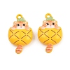 Baking Paint Zinc Alloy Pendants AL-CBA032C-04-1