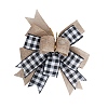 Christmas Linen Big Bowknot Decorations AJEW-M041-01A-1