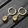 Brass Cubic Zirconia Hoop Earrings EJEW-Q015-02G-A-4