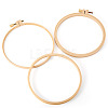 Plastic Imitation Bamboo Cross Stitch Embroidery Hoops TOOL-TADJ0001-03D-2