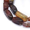 Natural Striped Agate/Banded Agate Beads Strands G-I245-28A-3