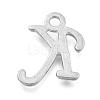 Alloy Letter Pendants PALLOY-J718-01C-K-2