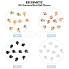 DICOSMETIC 40Pcs 4 Colors Ion Plating(IP) 304 Stainless Steel Bell Charms STAS-DC0009-35-4