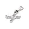Non-Tarnish 304 Stainless Steel Pendants STAS-F235-01P-X-2
