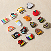 CHGCRAFT 16pcs 16 styles Back-to-school Theme Silicone Focal Beads SIL-CA0003-36-6