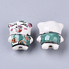 Handmade Porcelain Beads PORC-N004-68B-2