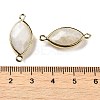 Natural Moonstone Faceted Connector Charms G-K347-03G-02-3