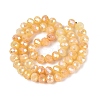 Electroplate Crackle Imitation Jade Glass Beads Strands LS-EGLA-Q131-02C-07-2
