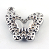 Butterfly 304 Stainless Steel Charm Rhinestone Settings X-STAS-Q192-68-2