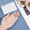 80g 4 Styles White Series Glass Bugle Beads SEED-GO0001-01-3