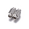 Tarnish Resistant 304 Stainless Steel Magnetic Clasps X-STAS-H055-2-2