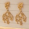 Alloy Branch Stud Dangle Earrings for Women WGBFFDA-01-3