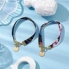 Ethnic Style Polyester Ribbons Bracelets BJEW-JB10495-2