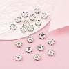 Brass Rhinestone Spacer Beads X-RSB04C14-4