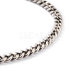 Brass Curb Chain Bracelets BJEW-H537-07AS-3