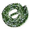 Transparent Crackle Baking Paint Glass Beads X1-DGLA-T003-01B-04-2