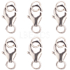 CREATCABIN 6PCS 925 Sterling Silver Lobster Claw Clasps STER-CN0001-23-1