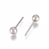 Tarnish Resistant 304 Stainless Steel Stud Earrings EJEW-G278-40P-02-2