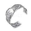 Constellation Alloy Open Cuff Bangles for Women Men LS-BJEW-C064-01AS-02-1