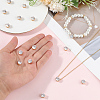 15Pcs Brass Clear Cubic Zirconia Multi-strand Links KK-BBC0019-93G-3