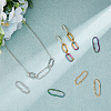 12Pcs 6 Style 304 Stainless Steel Linking Rings STAS-FH0001-95-4