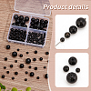 130Pcs 4 Style Natural Obsidian Beads Strands G-PH0002-48-4
