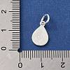 925 Sterling Silver Teardrop with Tree of Life Charms STER-K180-04S-2