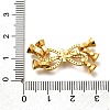 925 Sterling Silver Micro Pave Clear Cubic Zirconia Fold Over Clasps STER-B006-09G-3