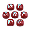 Opaque Resin Enamel Cabochons CRES-N031-034-2