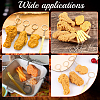 4Pcs Chicken Leg PVC Pendant Keychains KEYC-SC0002-22-7