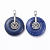 Natural Lapis Lazuli Pendants G-F640-B08-1