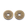 Tibetan Style Alloy Chinese Coin Pendants PALLOY-WH0060-01C-NF-2