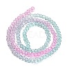 Transparent Painted Glass Beads Strands X1-DGLA-A034-T2mm-A10-5