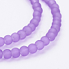 Baking Paint Transparent Glass Bead Strands GLAA-S031-4mm-32-3