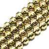 Electroplate Non-magnetic Synthetic Hematite Beads Strands G-S352-37-1