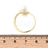 Adjustable Brass White Shell Cuff Rings SH-CBA3B38-01G-5