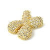 Rack Plating Brass Clear Cubic Zirconia Pendants KK-S378-01G-X-2