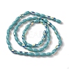 AB Color Plated Electroplate Beads Strands X-EGLA-H104-03F-2